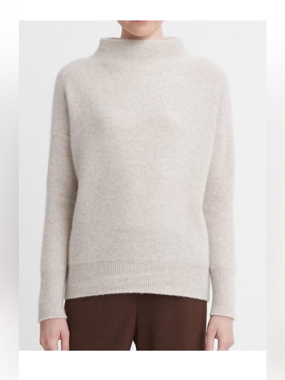 Vince Boiled Cashmere Funnel Neck Pullover in Marble Size small - Picture 3 of 11